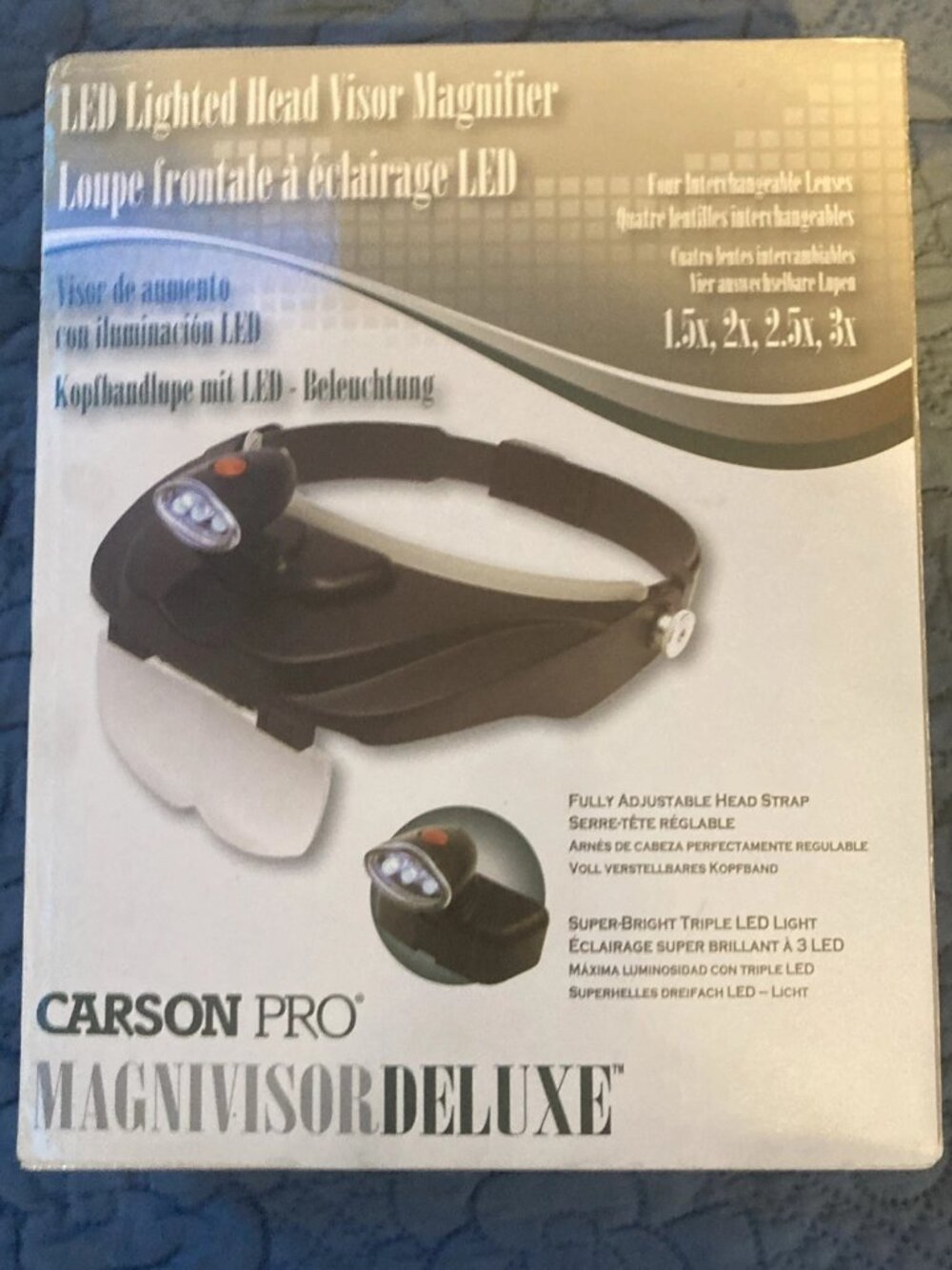 CARSON OPTICAL Acrylic Eyeglass Frame Magnifier 3x Rectangular CP-60